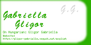 gabriella gligor business card